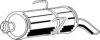 PEUGE 1726L0 End Silencer